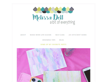 Tablet Screenshot of melissadell.com